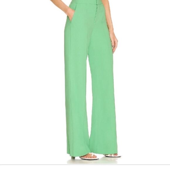Alice & Olivia Dylan pants mint green NWT size 0 $395 - Picture 3 of 9